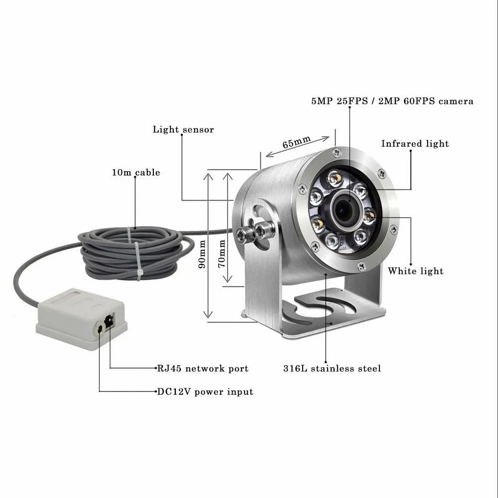 Stainless Steel Dam Reservoirs Inspection Camera