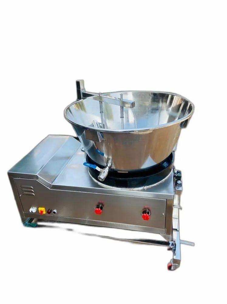 Stainless Steel Diesel Fire Mawa Kettle, Peda, Capacity: 120 Liter