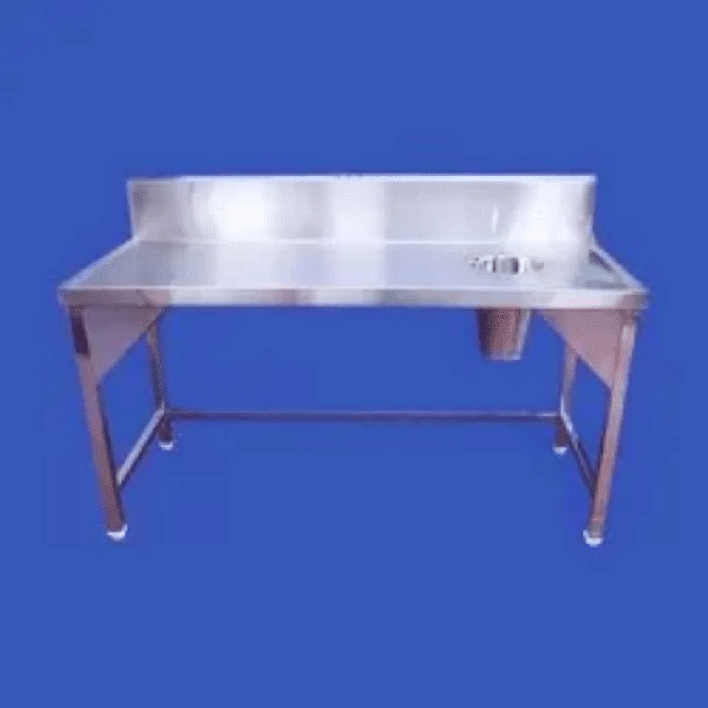 Stainless Steel Dish Landing Table, For Restaurant