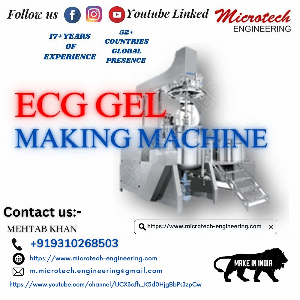 Stainless Steel Ecg Gel Mixing Machine, Capacity: 100 L