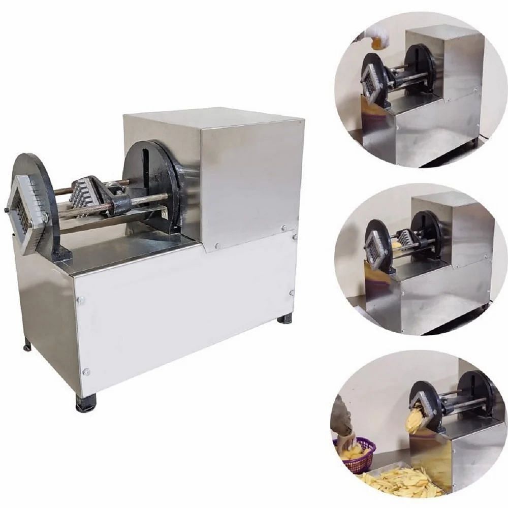 Stainless Steel French Fries Finger Chips Machine, 1HP, Capacity: Continue