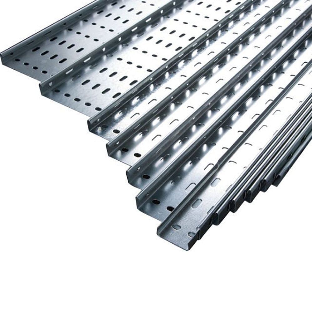 Stainless Steel Galvanized Coating Perforated Cable Tray, Sheet Thickness: 2 mm, Size: 500 mm