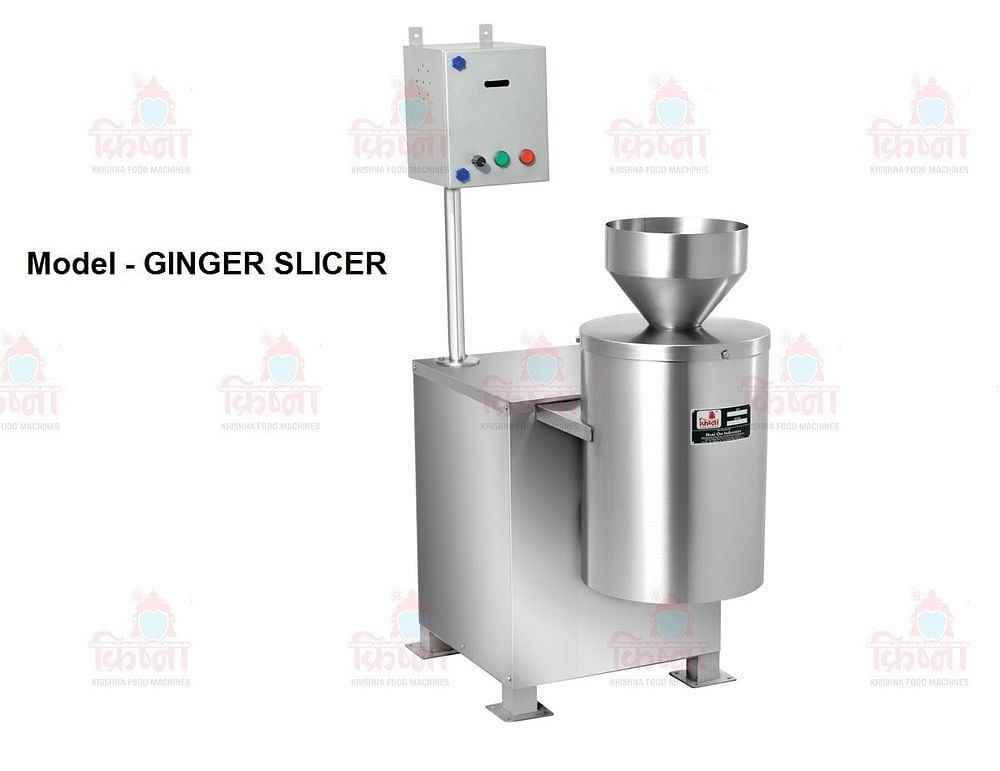 Stainless Steel Ginger Cutting Machine/Ginger slicing Machine, Weight: 120 Kg