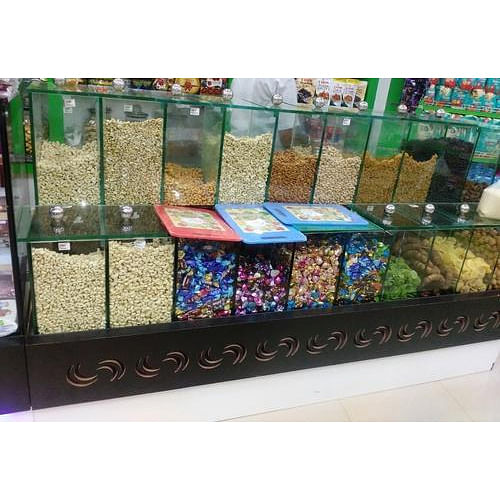 Stainless Steel, Glass Sweet Display Counter