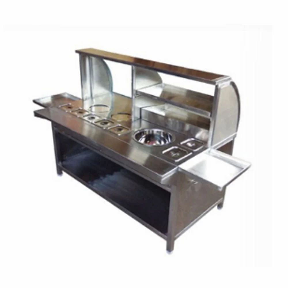 Stainless Steel Gol Gappa Counter, For Catering