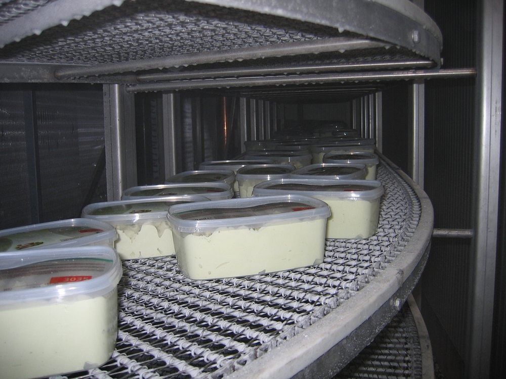 Stainless Steel Ice Cream Spiral Conveyor