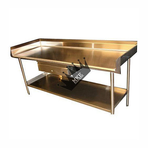 Stainless Steel Kitchen Work Table, For Commercial, Size: 20 X 20 X 25 Mm