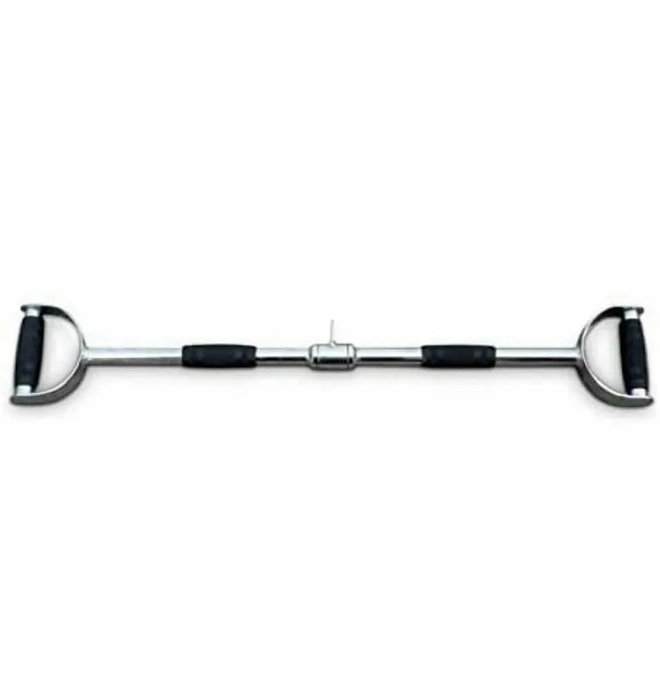 Stainless Steel Let Pull down Barbell, For Gym