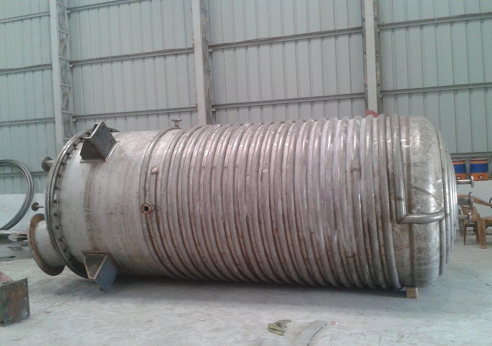 Stainless Steel Limpet Coil Vessel, Capacity: 1000-10000 L