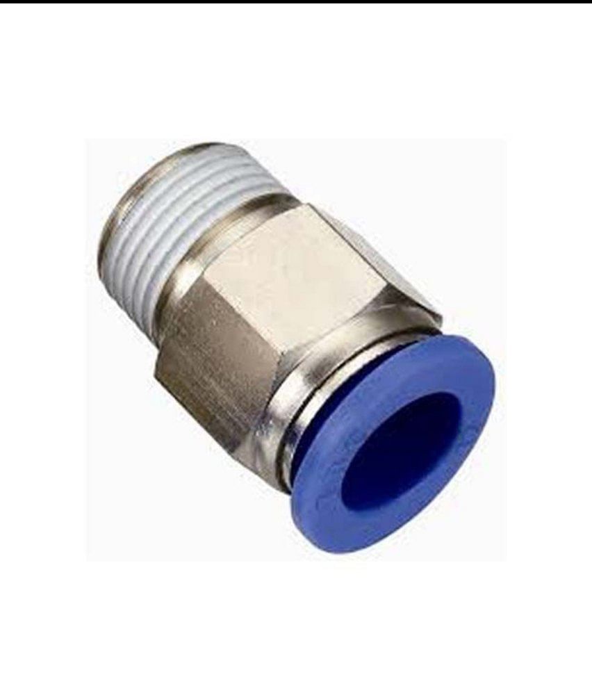 Stainless Steel Male PU Connector, Working Pressure: 0-145 psi