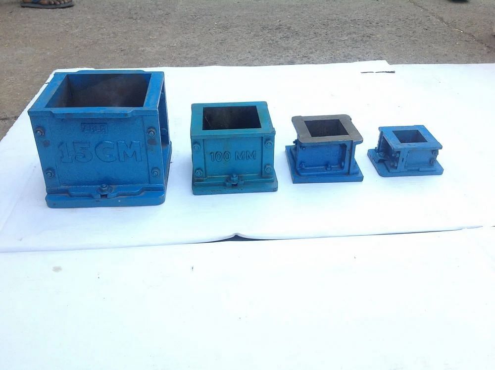 Stainless Steel/ Mild steel Able Cast Iron Cube Moulds, Size: 150 mm