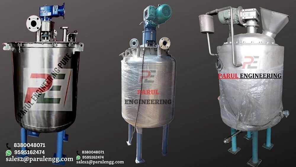 Stainless Steel Mixing Tank With Agitator, Automation Grade: Semi Automatic, Capacity: 500 Liters