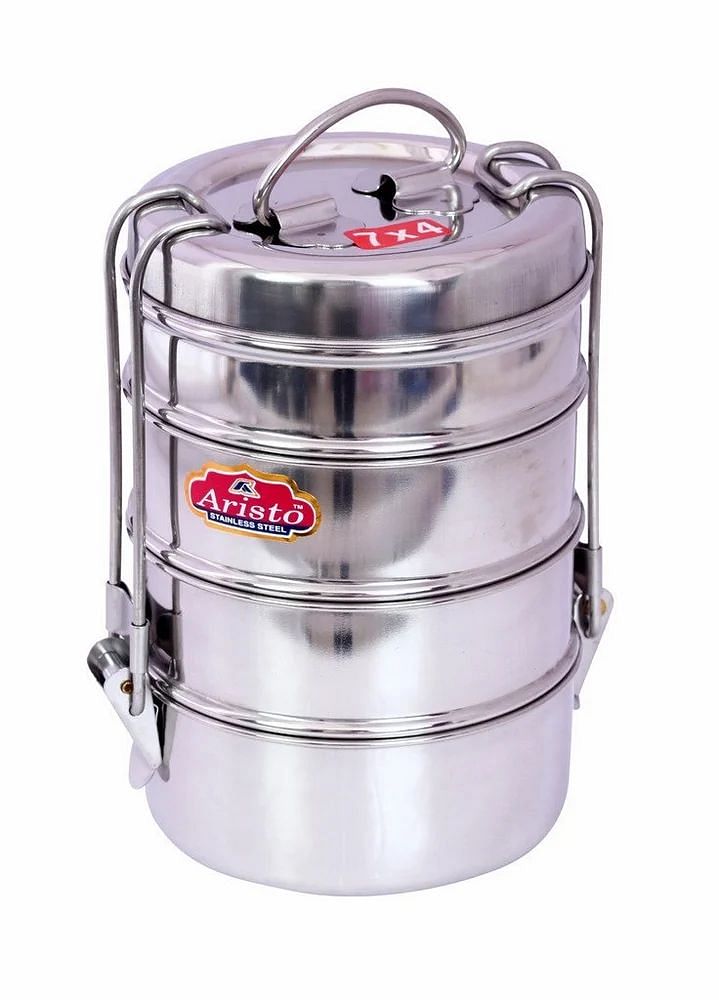 Stainless Steel PICNIC TIFFIN CARRIER, No Of Containers: 4, 400 mL