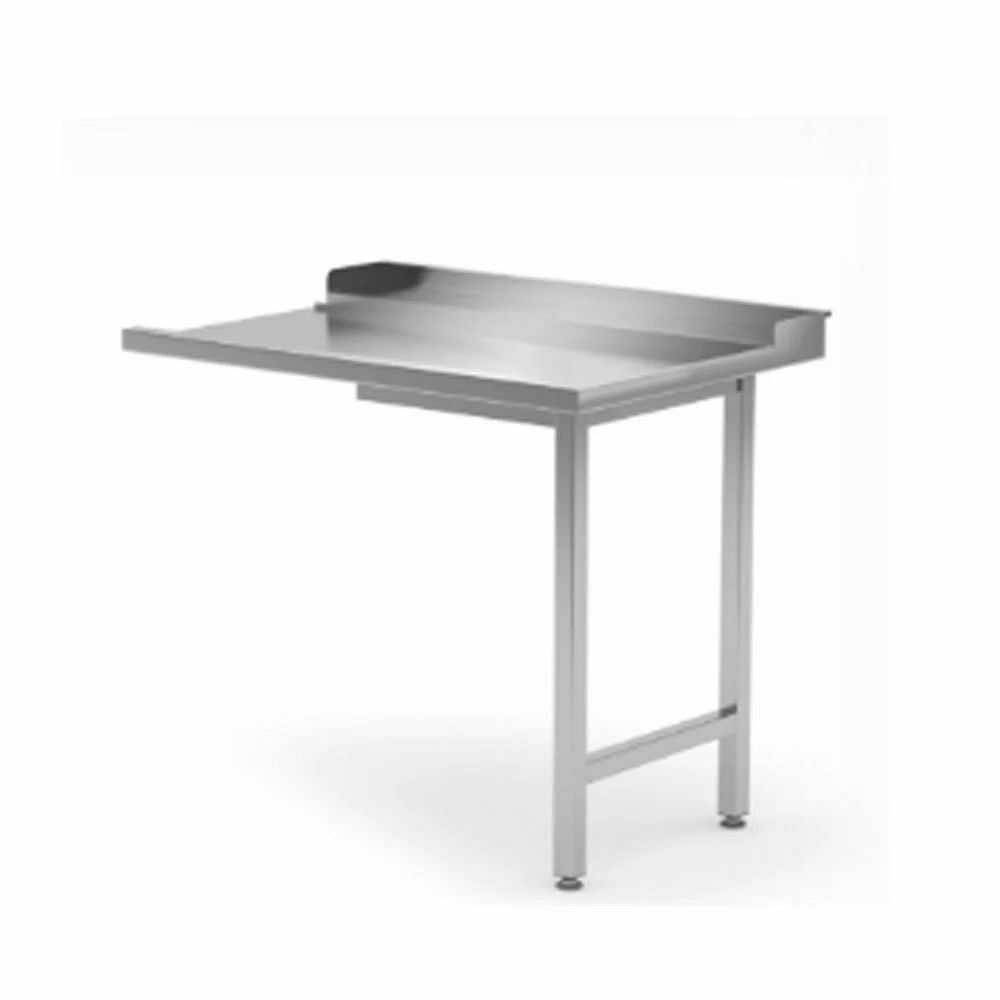 Stainless Steel Polished Dish Unloading Table, For Restaurants