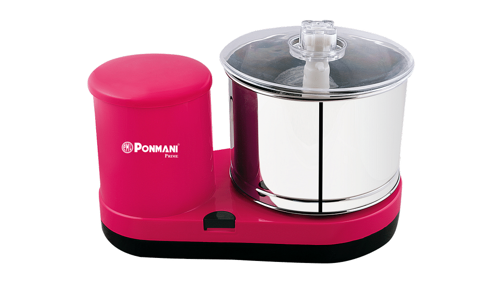 Stainless Steel PONMANI PPRIME TABLE TOP WET GRINDER 2 LITERS, For Personal, Red