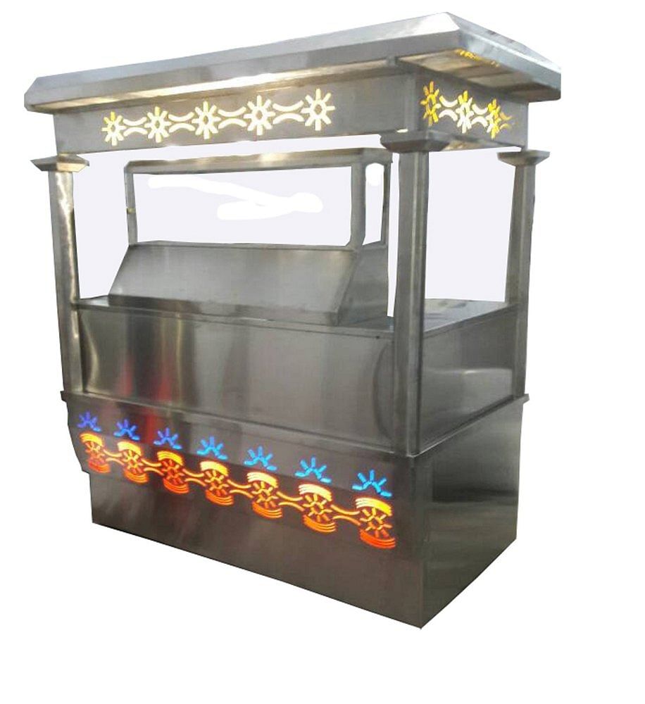 Stainless Steel Restaurant Bhaji Pav Counter