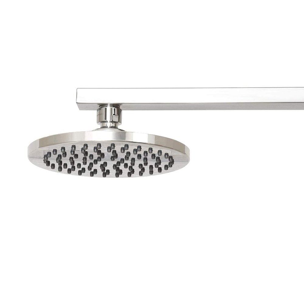 Stainless Steel Round Shower Head, Dimension/Size: 100 x 100 mm