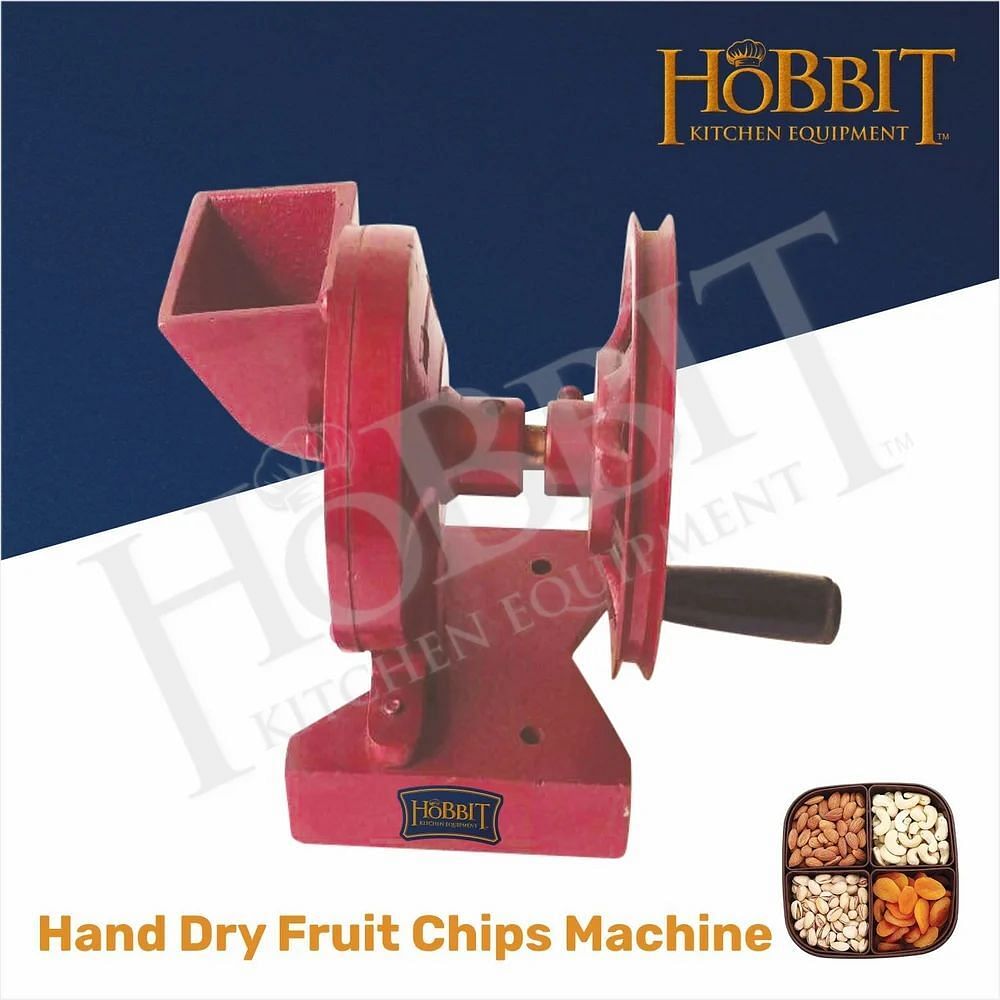 Stainless Steel Semi Automatic Hand Dry Fruit Chips Machine, For Commercial, Capacity(Kg/Hr): 200