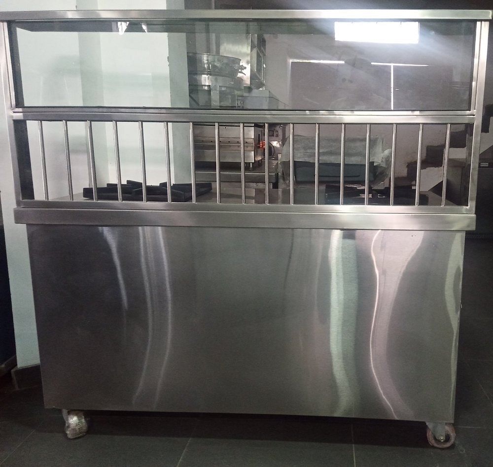 Stainless Steel Service Counter, For Restaurant