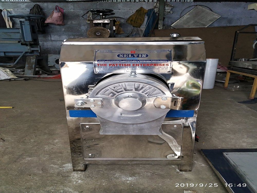 Stainless Steel Single Phase The Pattish Commercial Pulverizer, For Food Industry