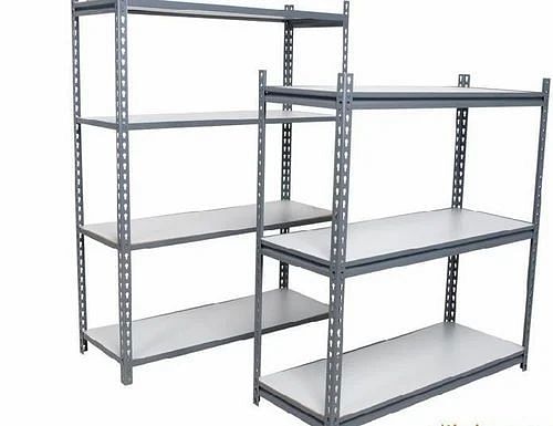 Stainless Steel Slotted Angle Racks, for Warehouse