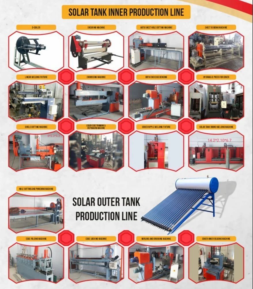 Stainless Steel Solar Outer And Inner Tank Making Machinery