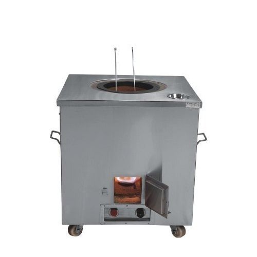 Stainless Steel Square Commercial SS Charcoal Tandoor, For HOTEL & RESTAURANT, Capacity: 60-120 L