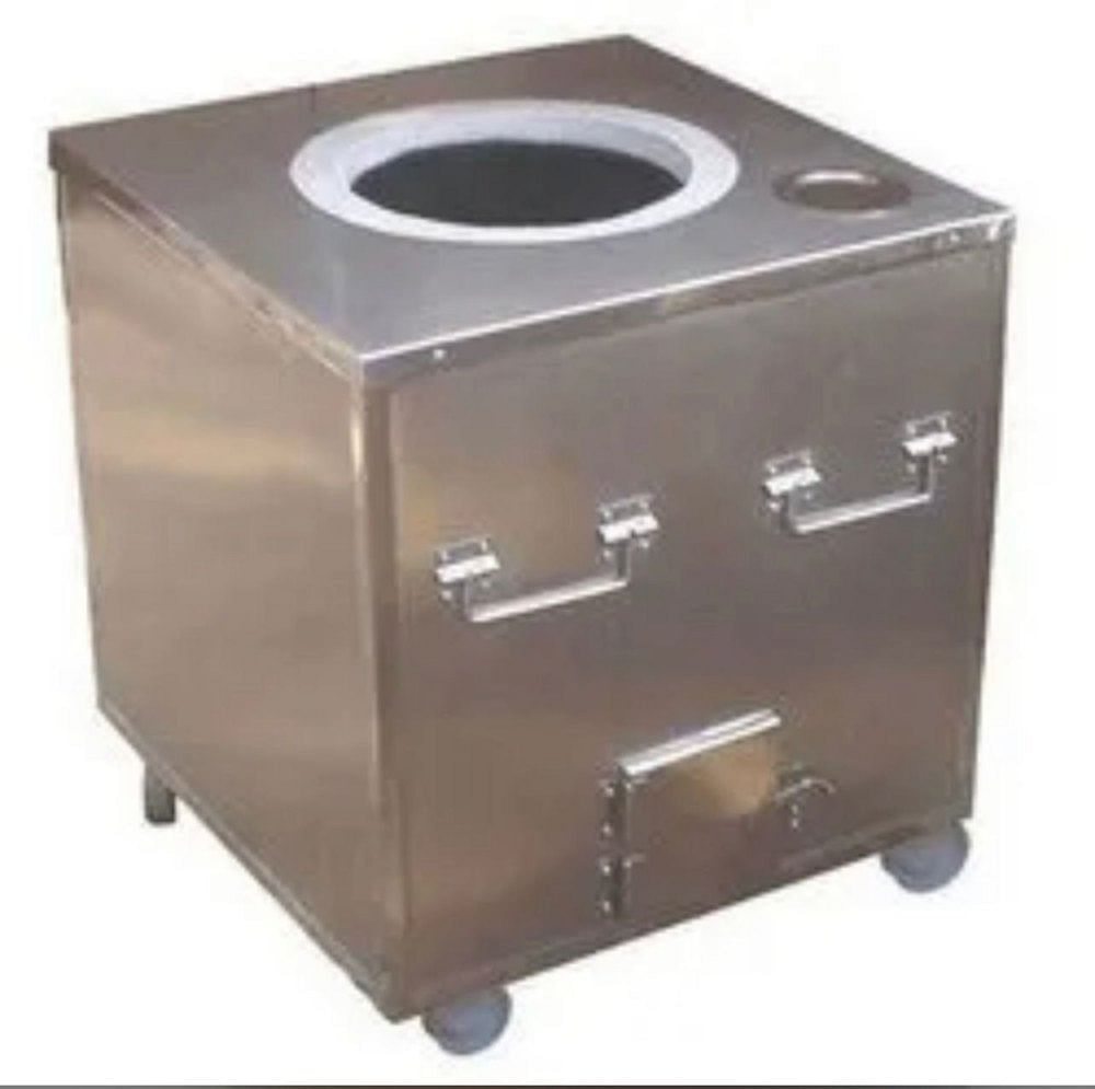 Stainless Steel Square Tandoor, Capacity: 15 Roti