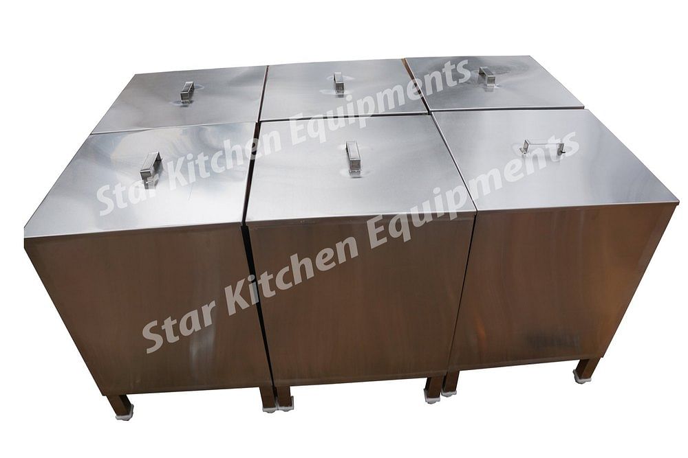 Stainless Steel SS Atta Storage Bins