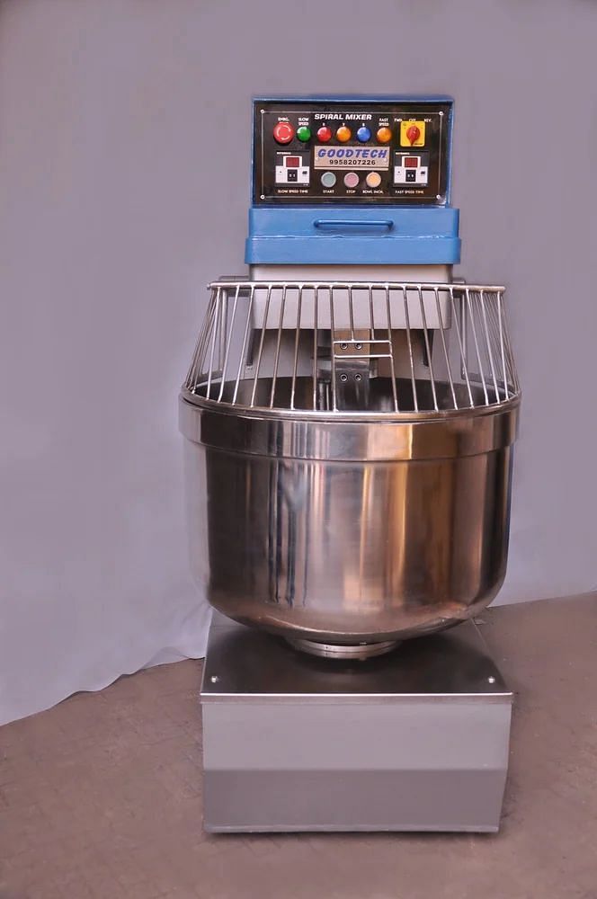 Stainless Steel (SS) Removable Bowl 50 KG Spiral Mixture