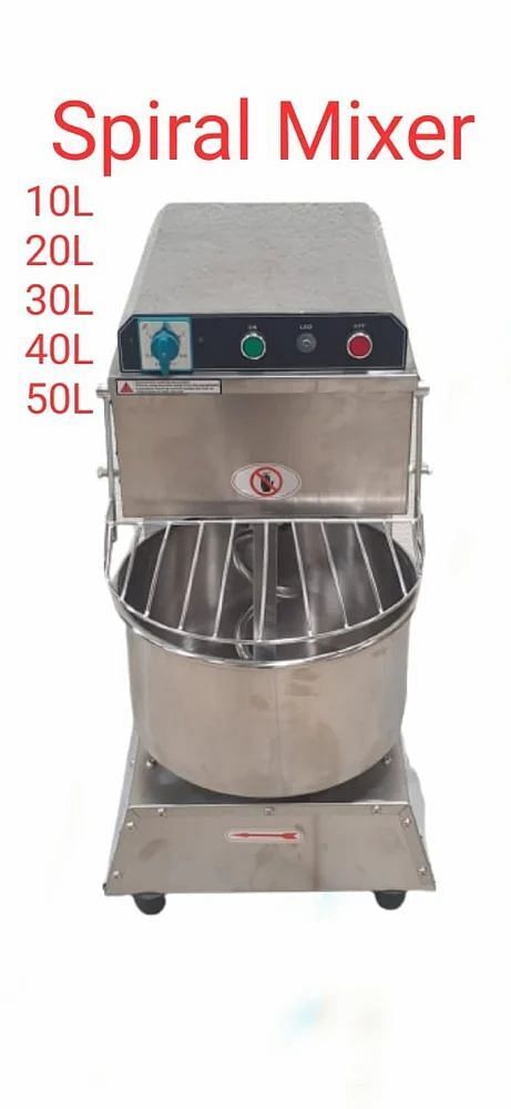 Stainless Steel (SS) Spiral Mixer 10 Ltrs