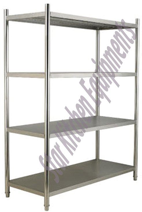 Stainless Steel Storage Rack with 4 Shelves