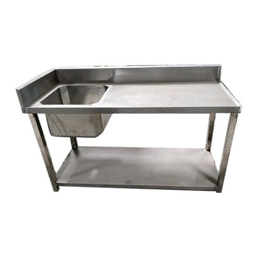 Stainless Steel Table Sink, Shape: Rectangular