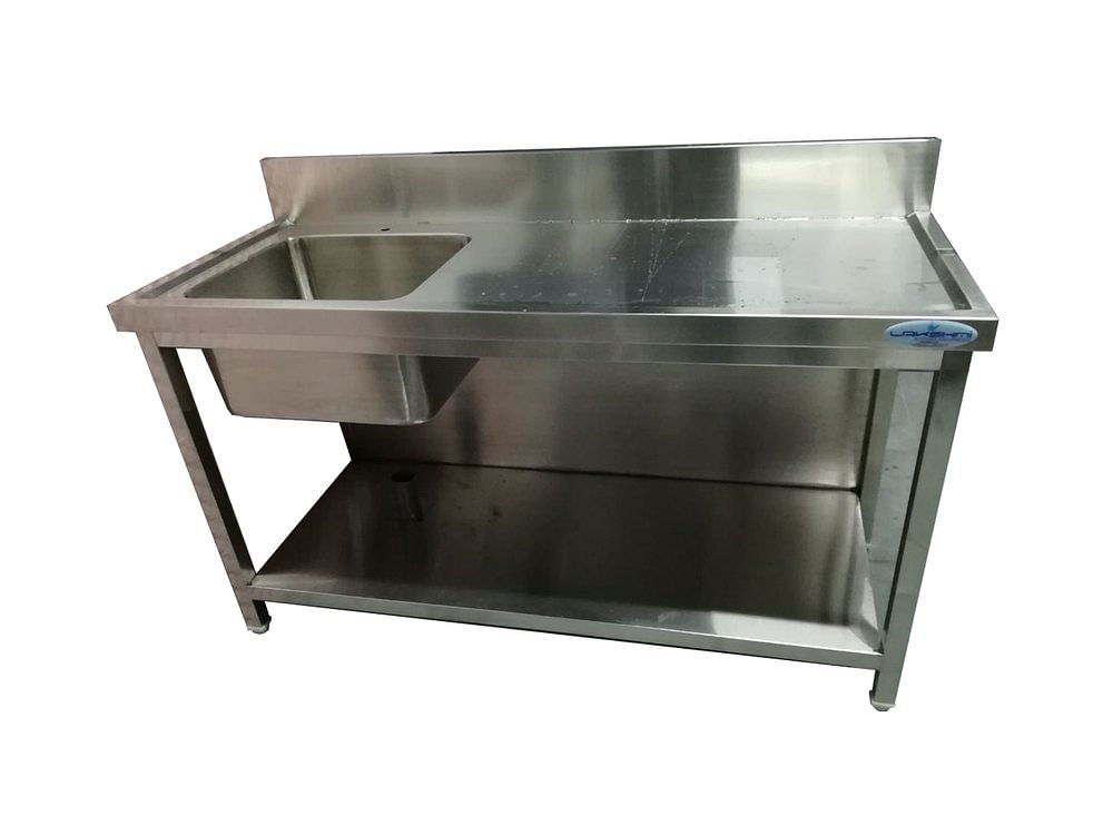 Stainless Steel Table Sink, Shape: Rectangular