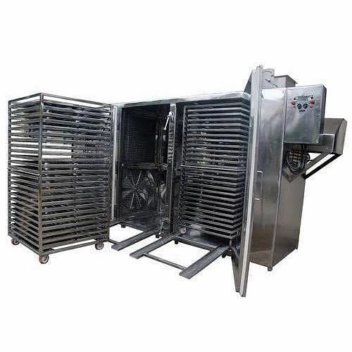 Stainless Steel Tray Dryer, Capacity: 30-500 kg/Batch