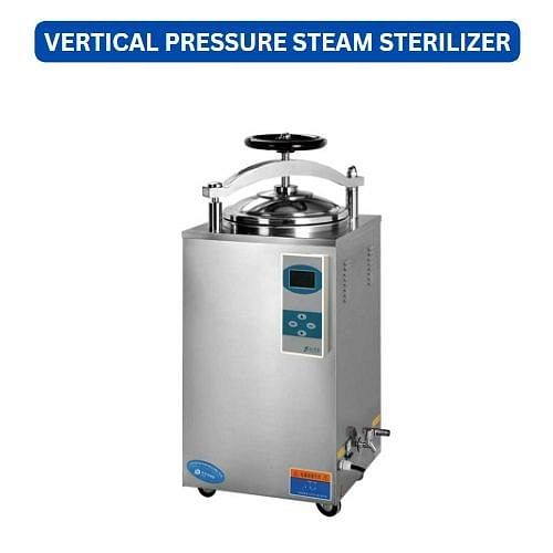 Stainless Steel Vertical Pressure Steam Sterilizer, 150 L