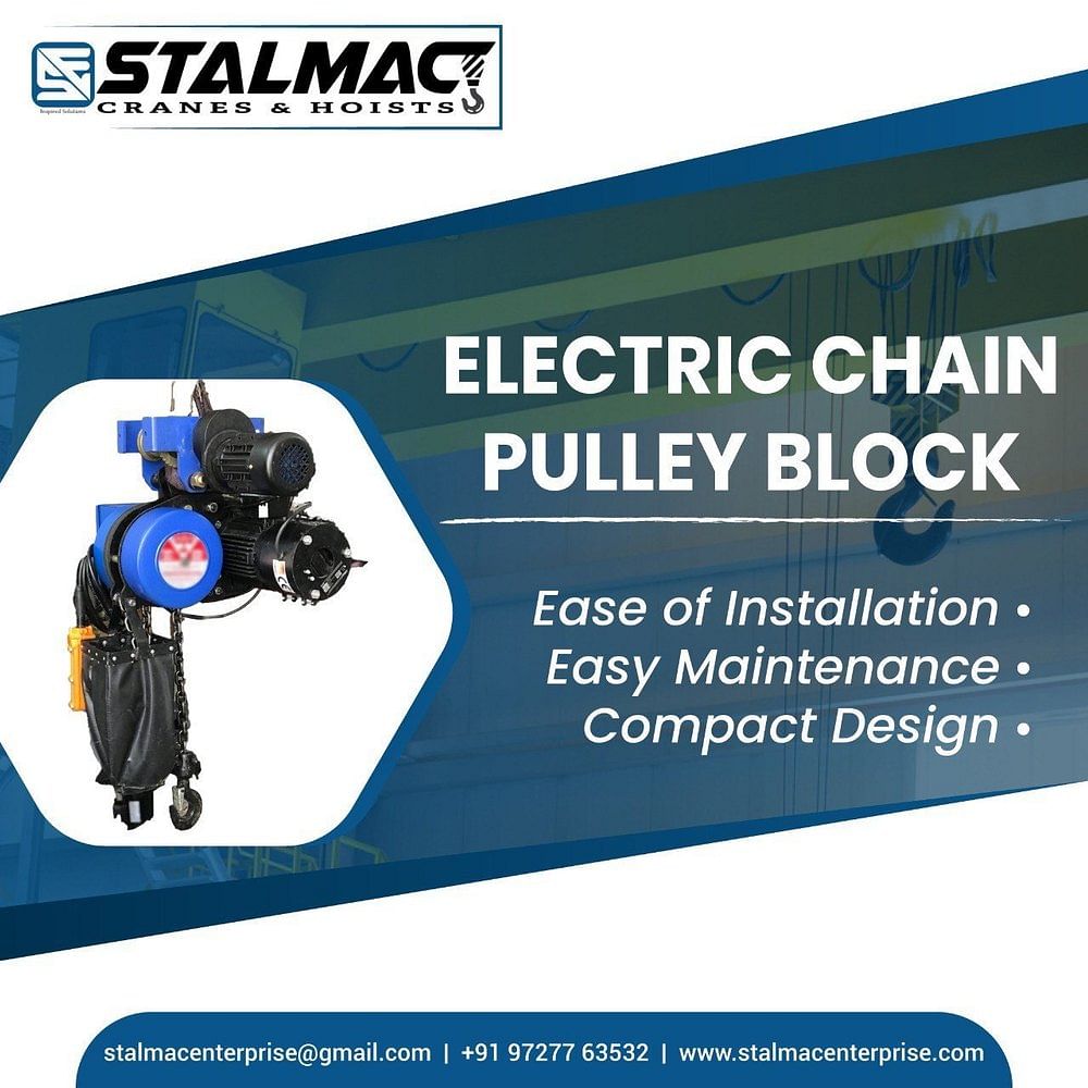 Stalmac Enterprise Chain Electrical Hoist, 240 V, Capacity: 1-3 ton