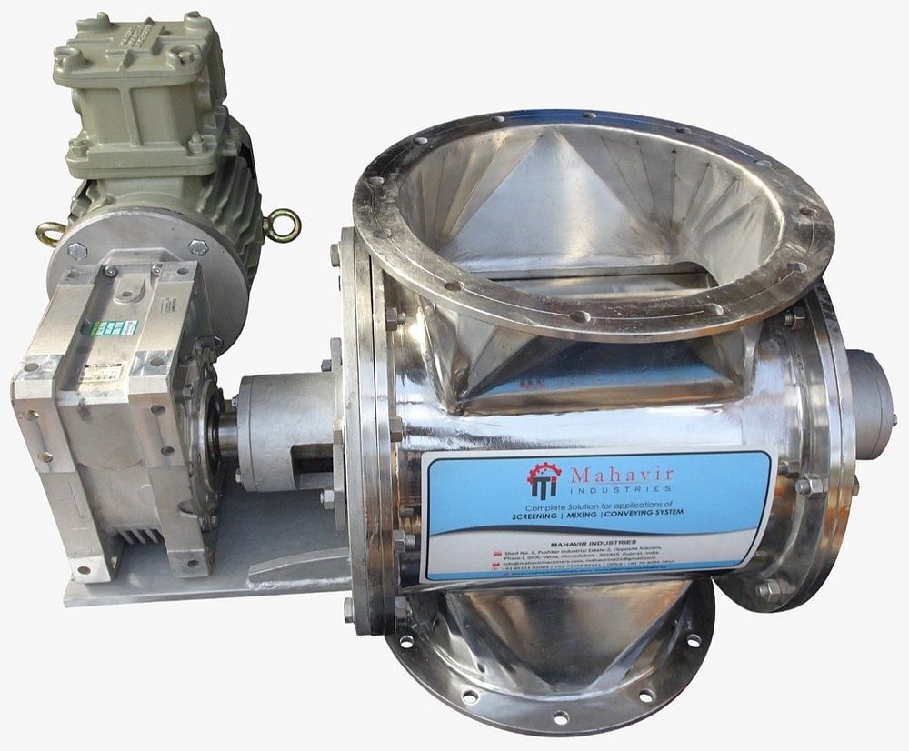 Standard Material: Stainless Steel Rotary Airlock Valve, Lifting Capacity: 1500kg Per Hr, Model Name/Number: MRAV12