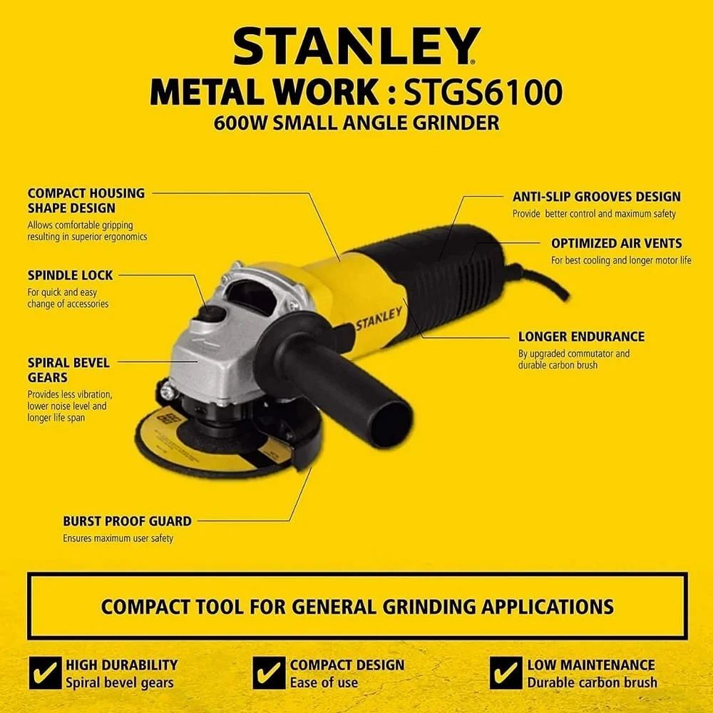 Stanley Small Angle Grinder