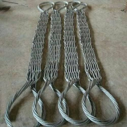 Steel Braided Wire Rope Belt Sling, Capacity: 5ton To 50 Ton