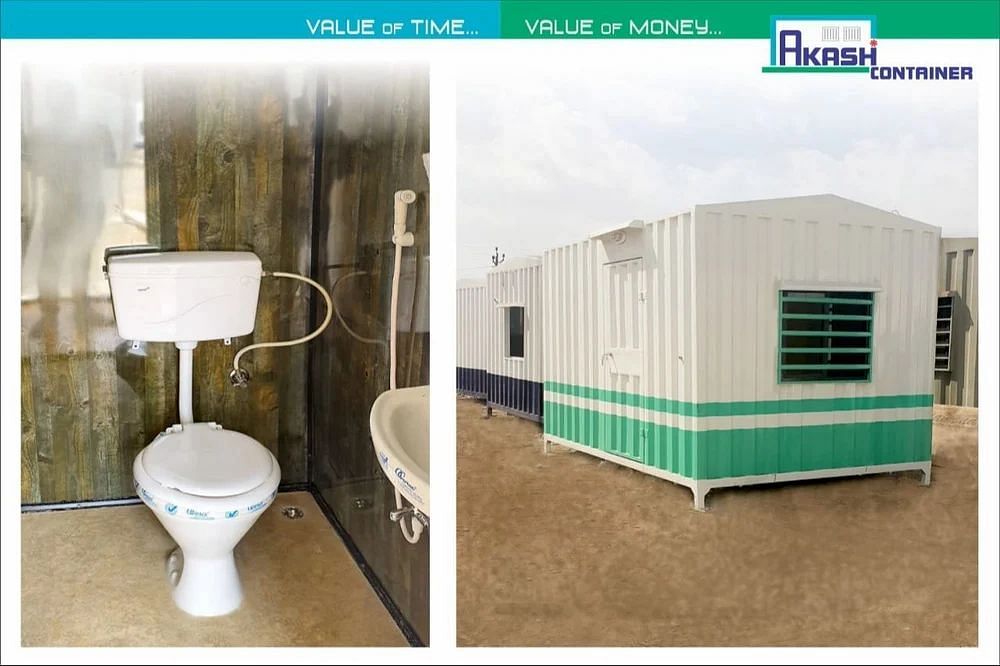 Steel Modular Rectangular Portable Toilet