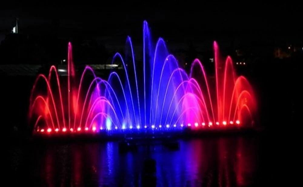 Steel Multicolor Musical Water Fountain