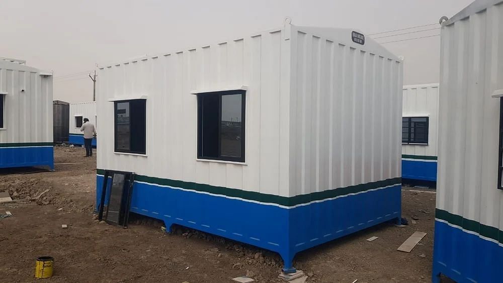 Steel Rectangular GI Portable Cabin