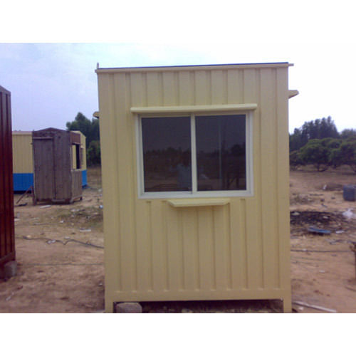 Steel Rectangular MS Portable Security Cabin