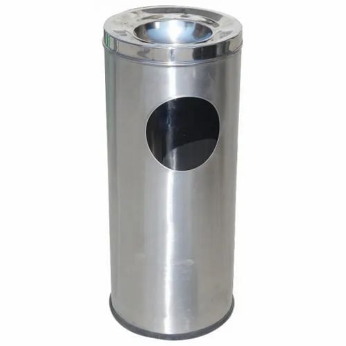 Steel Silver Metal Dustbin