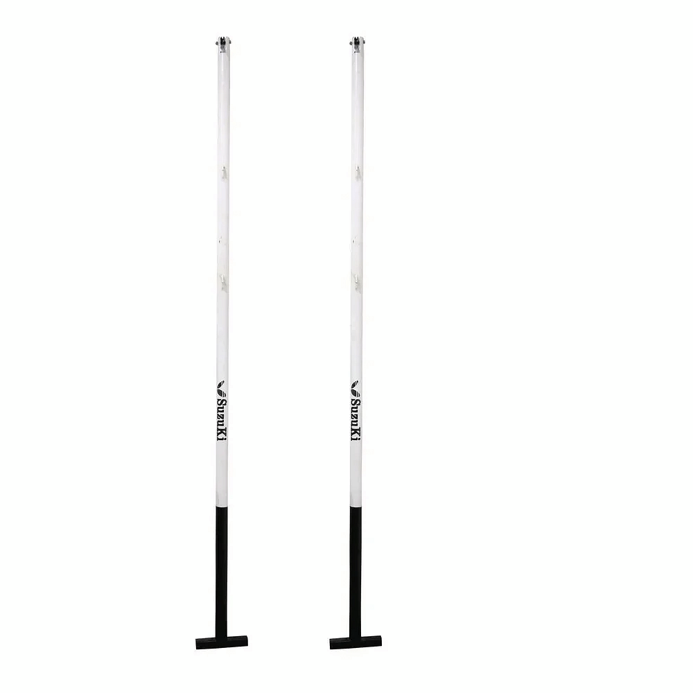 Steel White Portable Badminton Pole