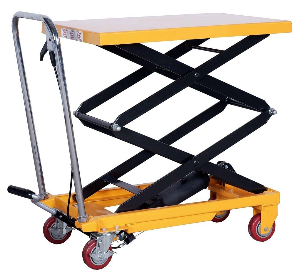 Steel Yellow Hydraulic Trolley, Capacity: 1000 Kg, Model Name/Number: GKM129