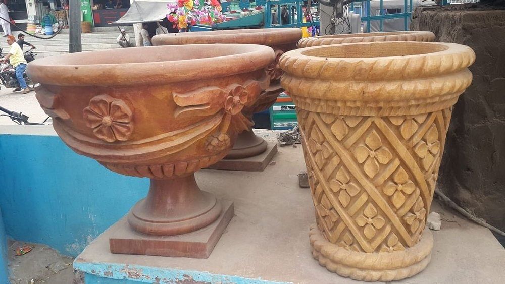 Stone Flower Pots, For Gardening