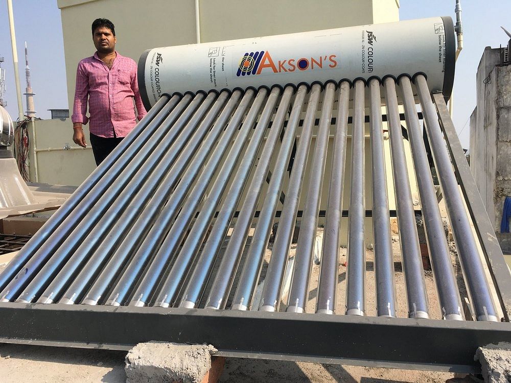 Storage 300 Lpd Galvanized Steel Solar Water Heater, GREY, Model Name/Number: Etc