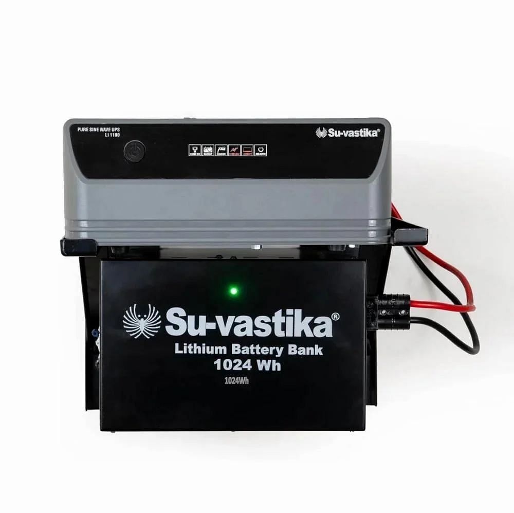 SU-VASTIKA PURE SINE WAVE UPS WITH LI 1100VA WITH 1024 WAH LITHIUM BATTERY COMBO